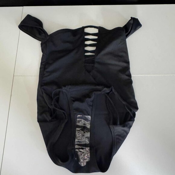 Adventure Club Black Lattice One-Piece Swimsuit – Size Small - Picture 5 of 5